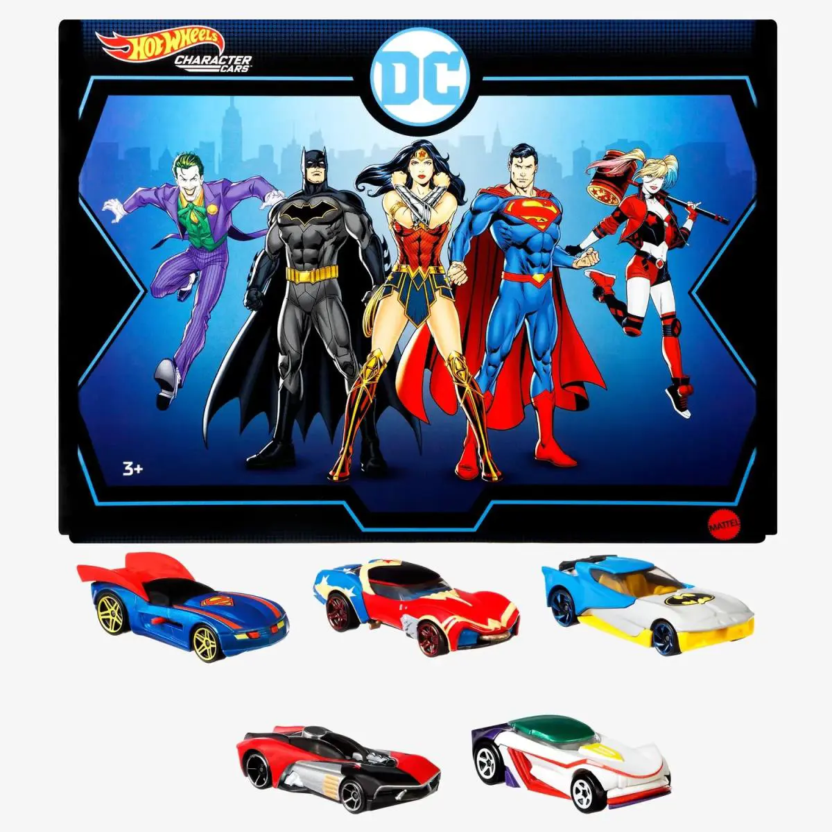 Mattel Hot Wheels Collectors Hot Wheels DC Character Batman Car Bundle 5-Pack