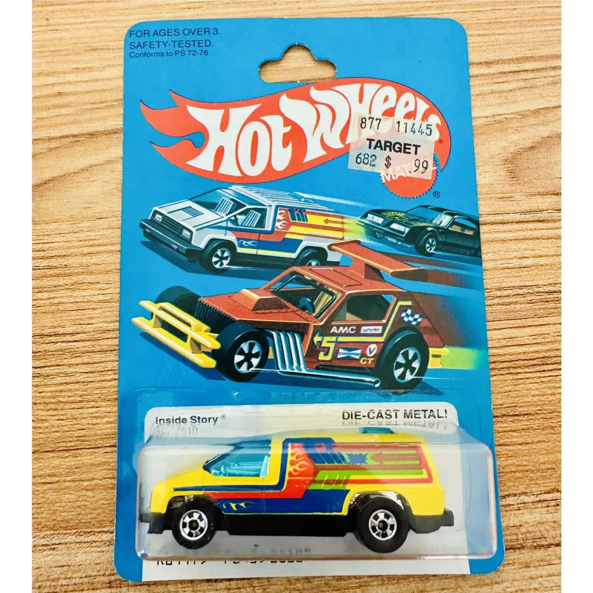 Hot Wheels Blackwall 1978 Inside Story Yellow Van Made In Hong Kong No. 2510