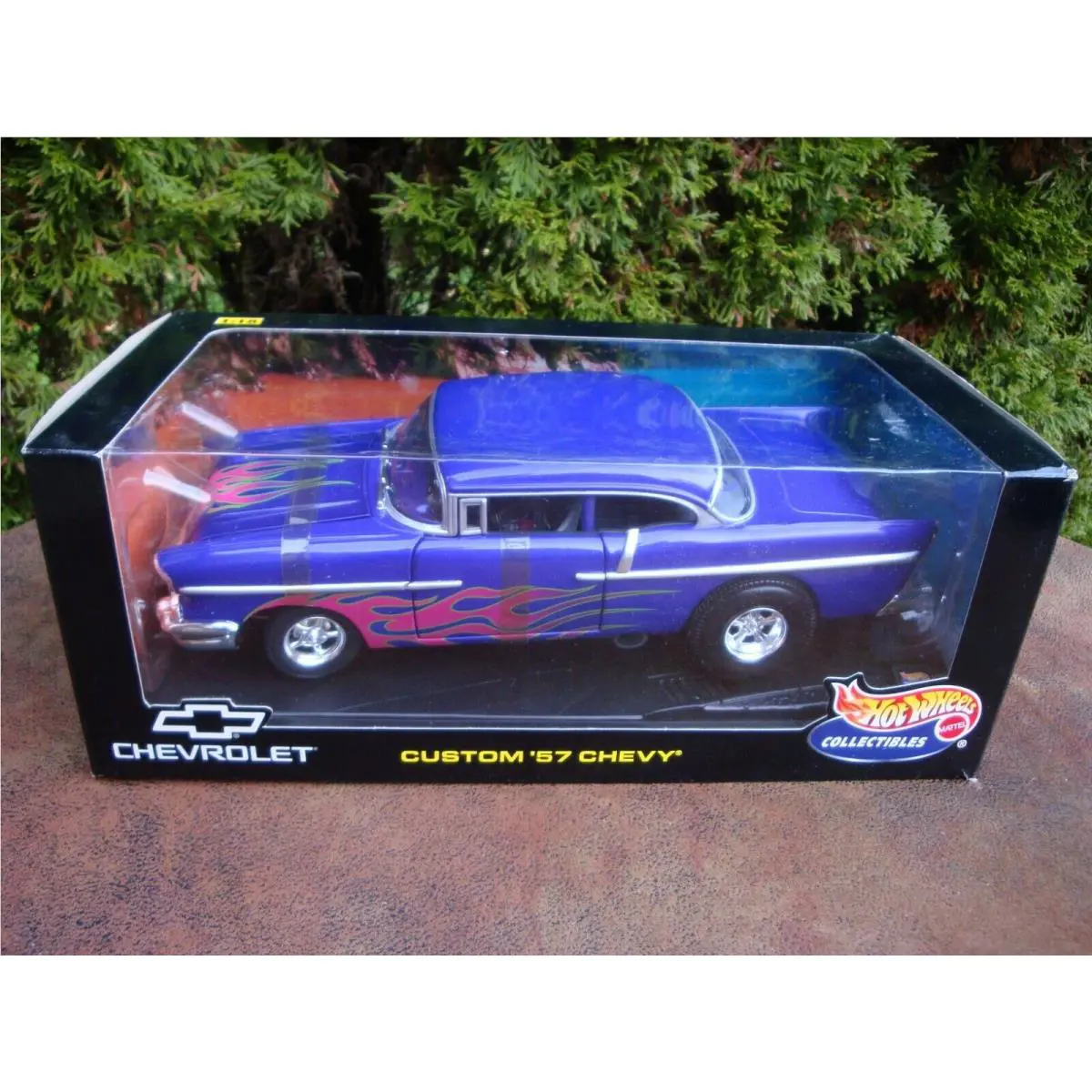 Hot Wheels Custom `57 Chevy Die Cast Car- 1/18 Scale by Mattel 21356
