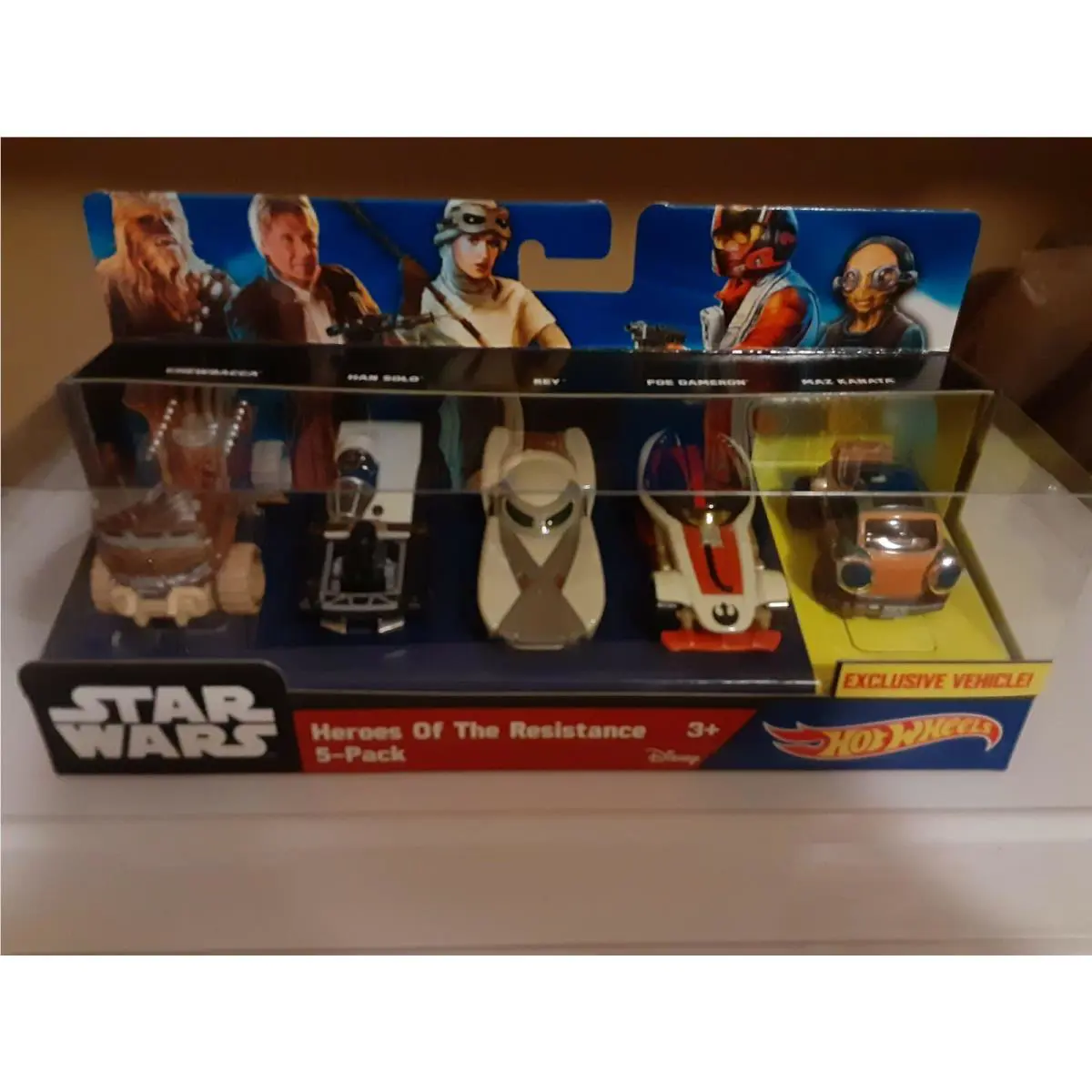 2015 Mattel Hot Wheels Disney Star Wars 5 Pack Complete Exclusive Maz Kanata