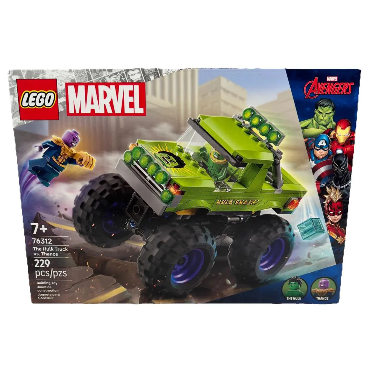 Lego 76312 Marvel Hulk Truck Vs Thanos Avengers