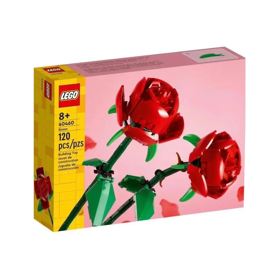 Lego Rose Building Kit Unique Gift For Valentines Day or Mothers Day