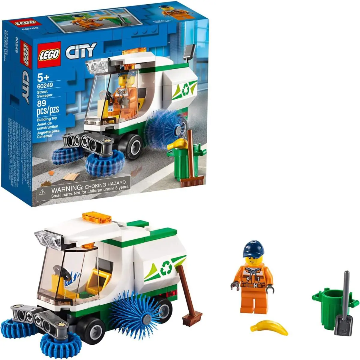 89-pc Kids` City Street Sweeper Build Play Lego Toy Set