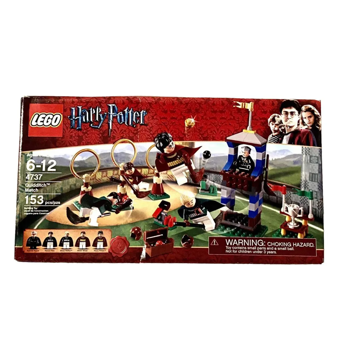 Lego Retired 2010 Quidditch Match 4737 Harry Potter with 153 Pieces 5 Figures