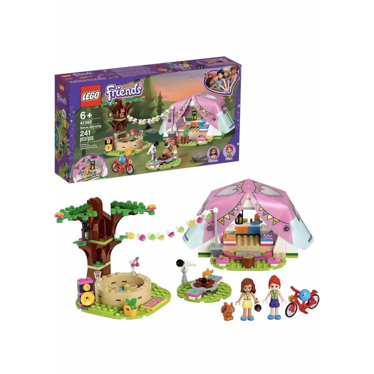 Lego Friends 41392 Nature Glamping Retired Set Tent Telescope Garland