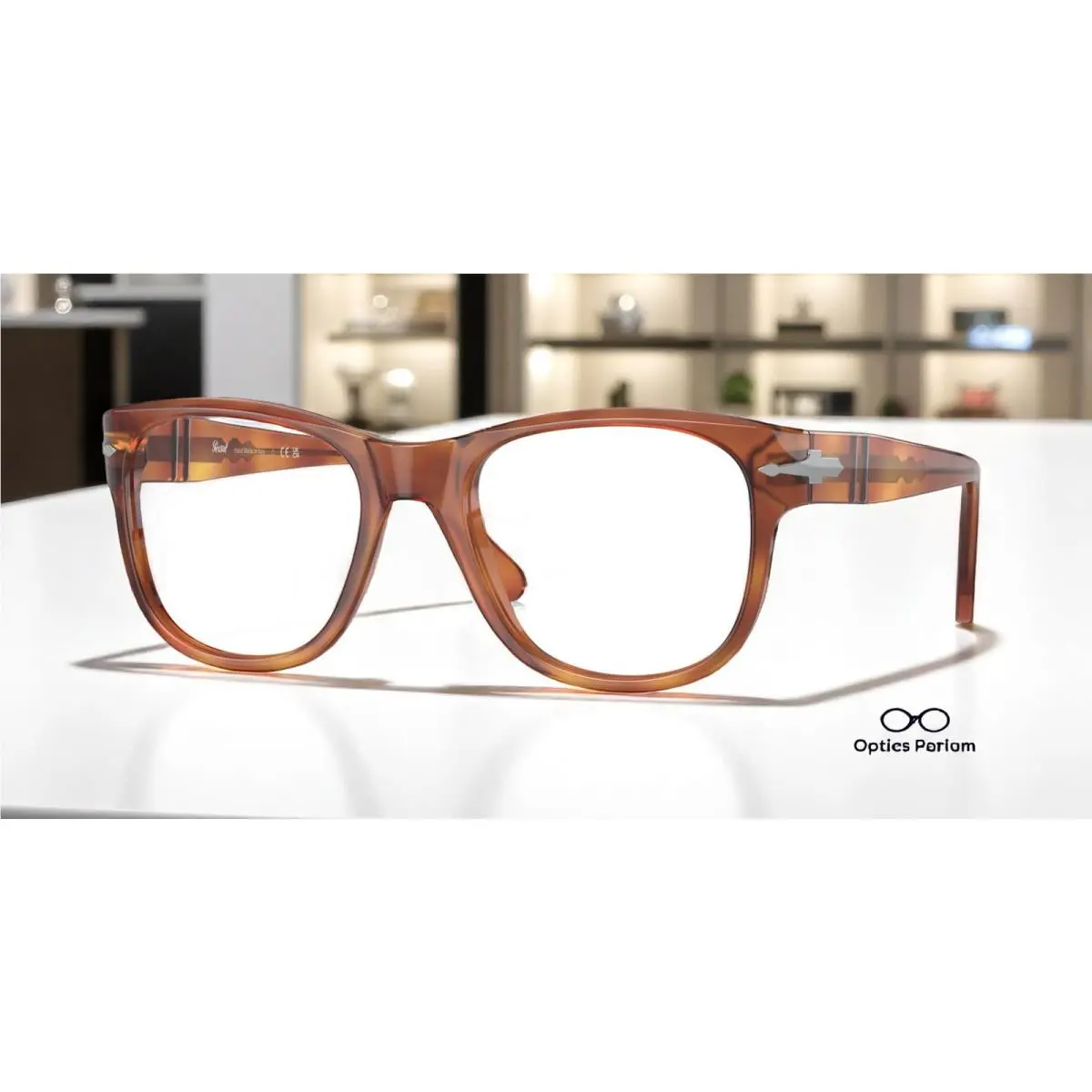 Persol PO3312V 96 Terra Di Siena Transparent 52 mm Unisex Eyeglasses
