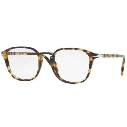 Men Squared Eyeglasses PO3187V 1056 Havana Frame Demo Customisable Lens by Persol