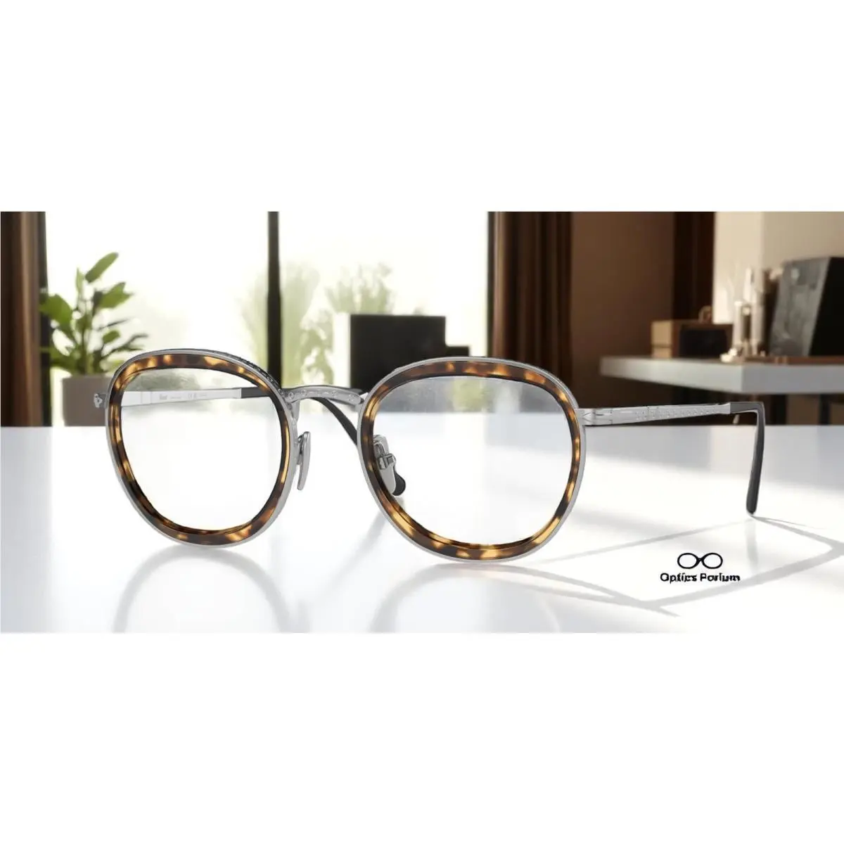Persol PO5009VT 8014 Phantos Silver Titanium Demo Lens 47 mm Unisex Eyeglasses - Frame: Silver