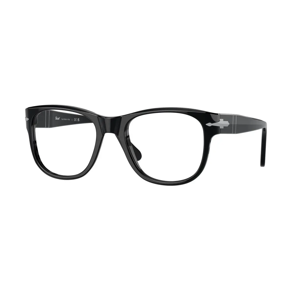 PO3312V 95 Black Transparent Demo Lens 54 mm Unisex Eyeglasses by Persol