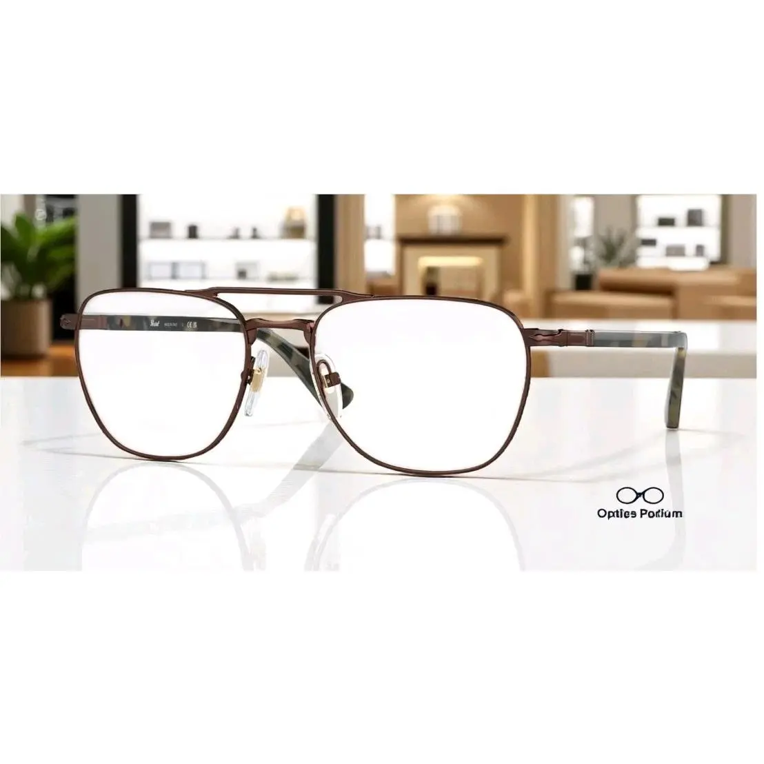 Persol PO2494V 1148 Brown Demo Lens 53 mm Men`s Eyeglasses