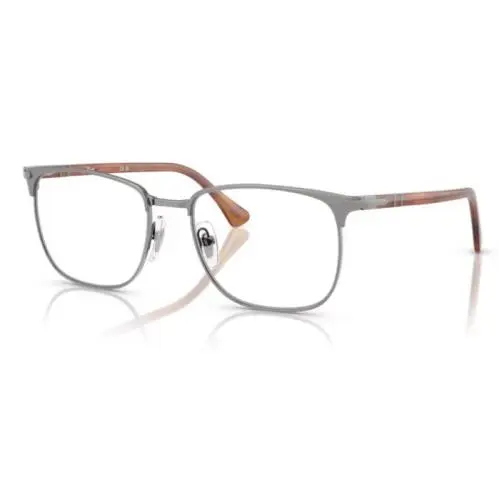 0PO1021V 1131 Gun Metal/clear Square Shape 53mm Unisex Eyeglasses by Persol