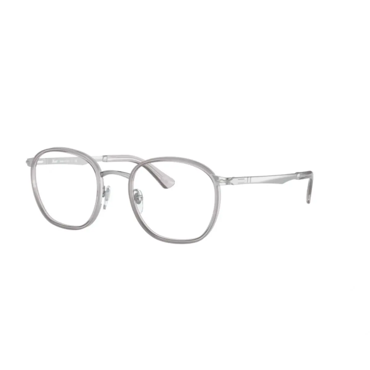 Persol Rx Men`s Eyeglasses Frame - 2469V 1101 - Silver Smoke 48-21-140