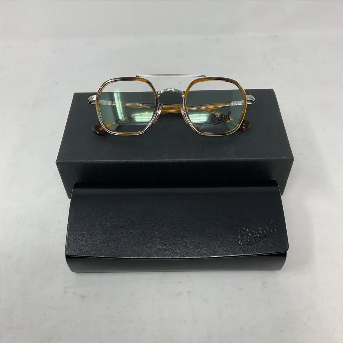 Persol PO2480V Square Eyewear Frames Havana/demo Lens 48mm