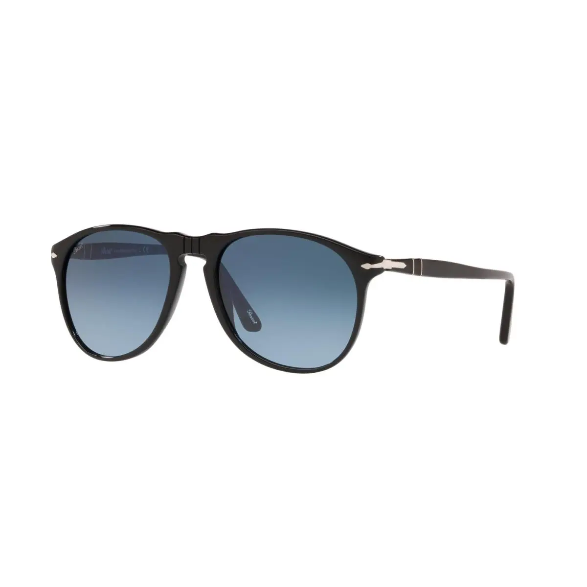 Persol PO9649S 95/Q8 Sunglasses 55mm Black / Azure Gradient Blue Lens