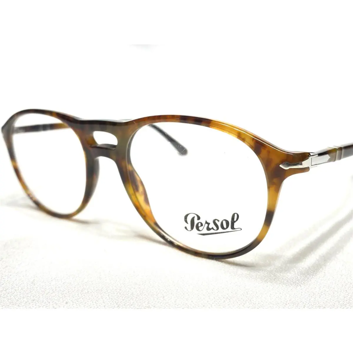 Persol PO3202V 108 Caffe` Mens Tortoise Rectangle Eyeglasses Frames 51/19