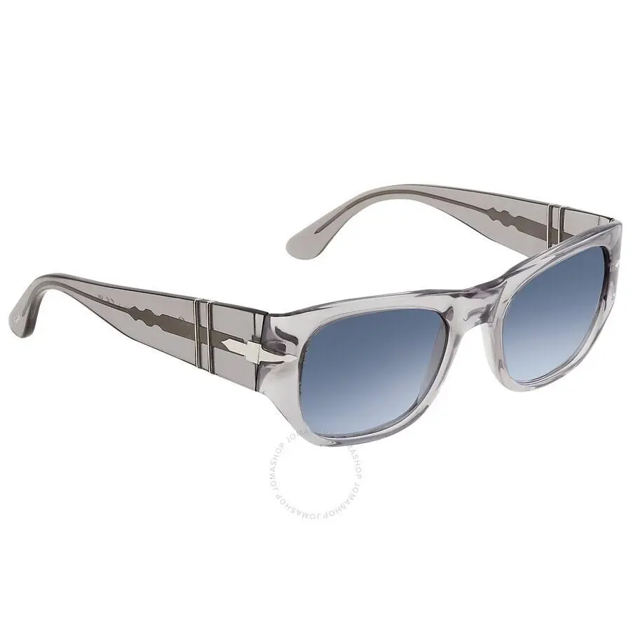 Persol PO3308S 309/Q8 Sunglasses Transparent Grey Azure Gradient Blue 51mm