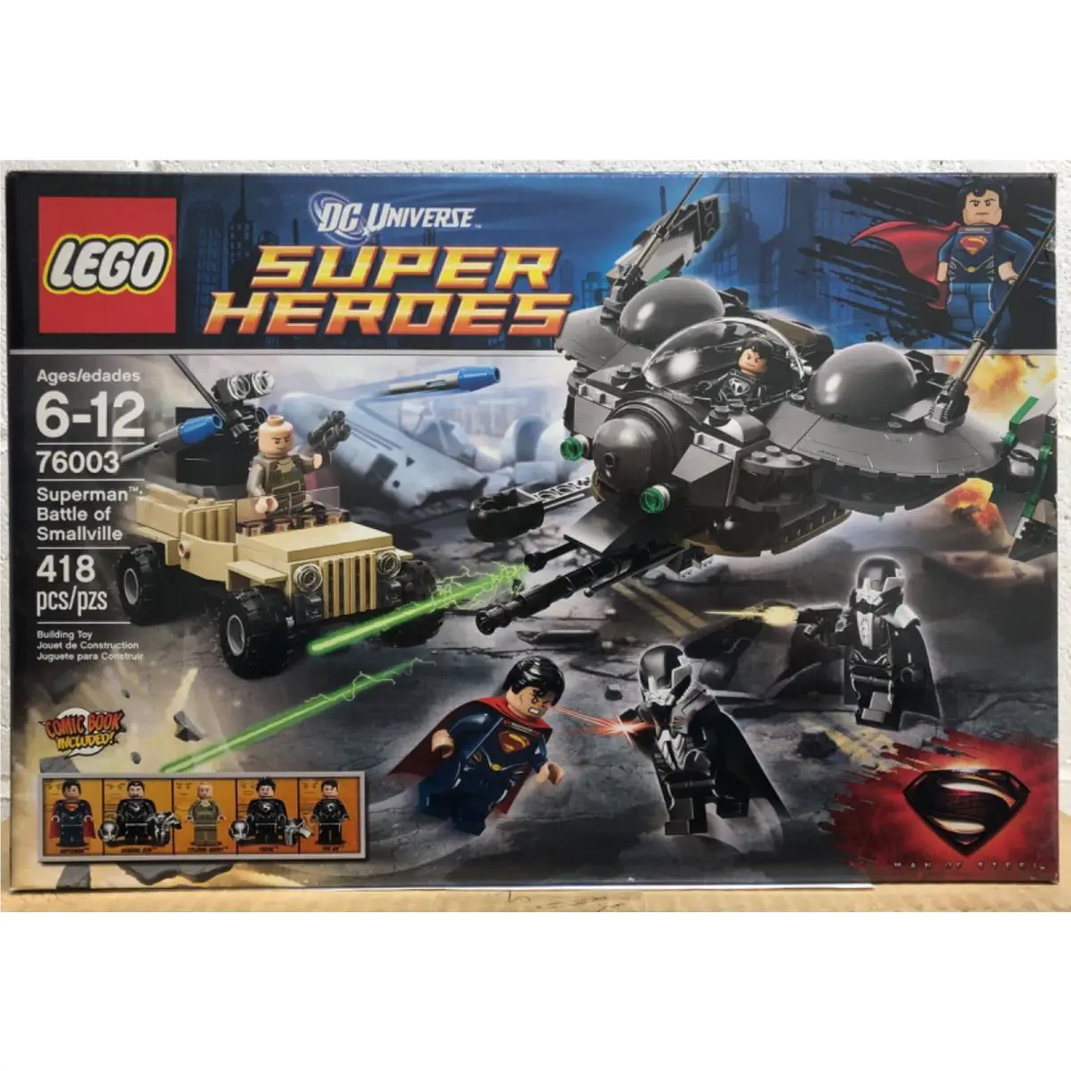 Lego 76003 DC Comics Super Heroes Superman Battle of Smallville Gen. Zod