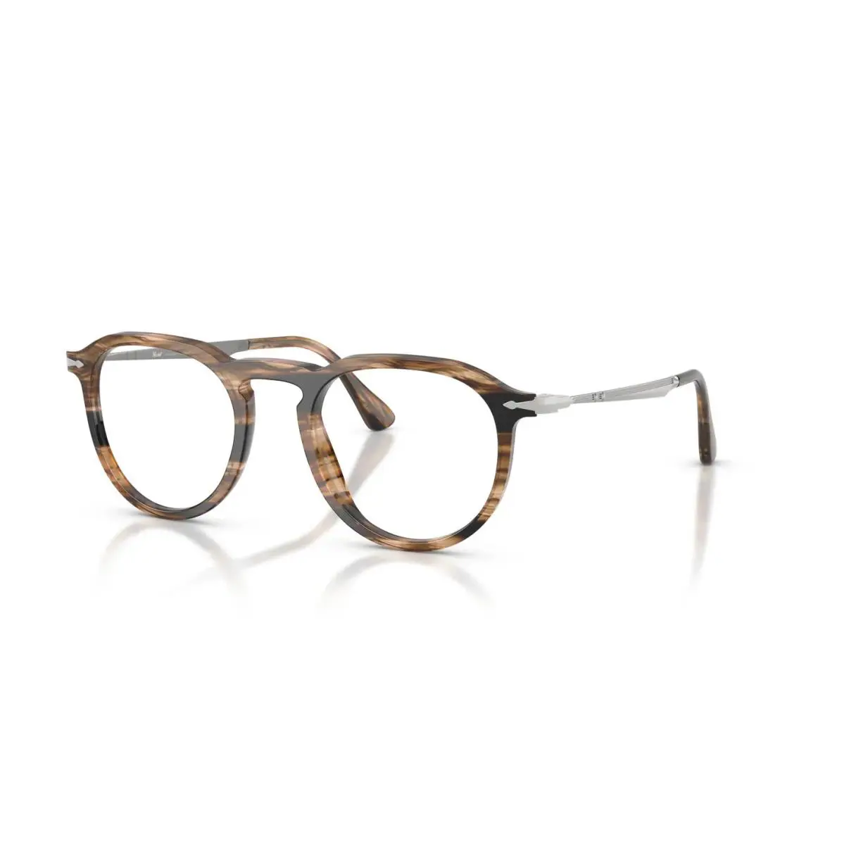 Persol PO 3387V Striped Black Greish Brown 1236 Eyeglasses
