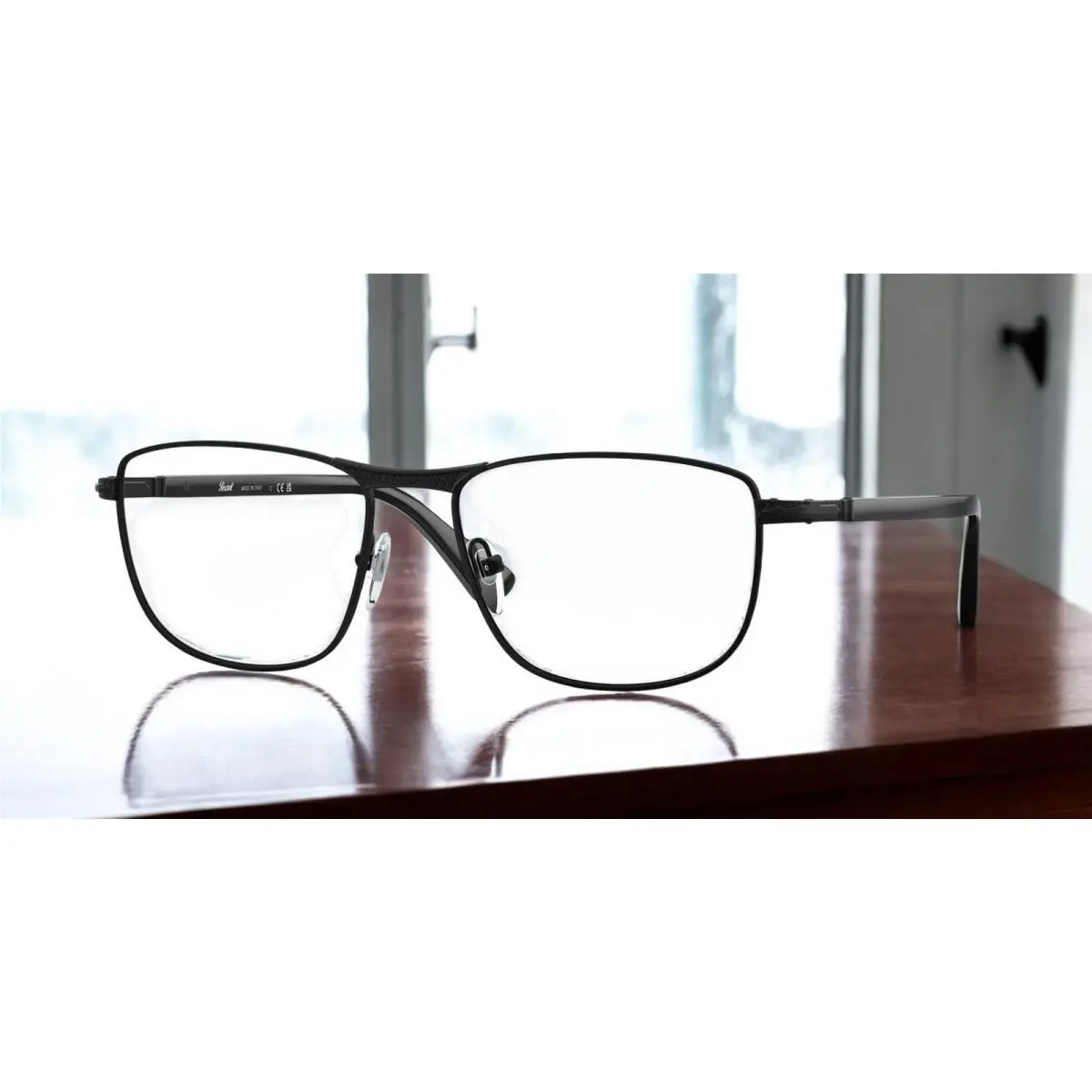 Persol PO1001V 1151 Demigloss Black Transparent 53 mm Unisex Eyeglasses