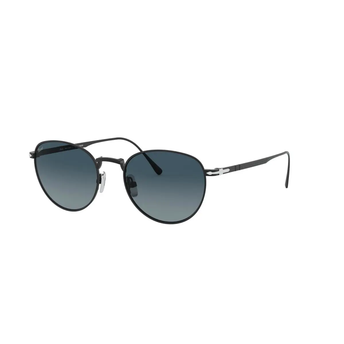 Sunglasses PO5002ST 8004Q8 51mm Matte Black / Azure Gradient Blue Lens by Persol