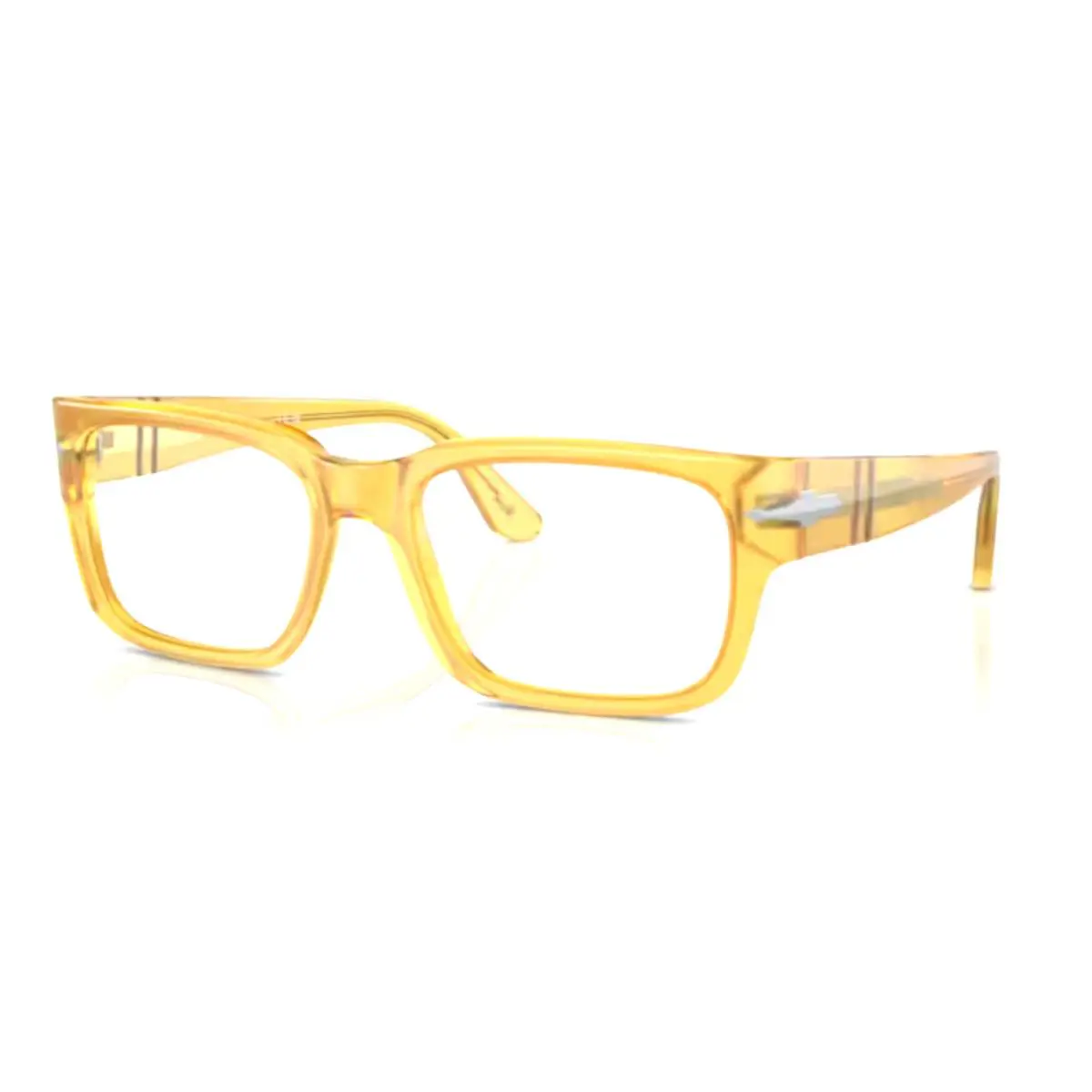 Classic Lg Square Persol Eyeglasses 3315-V 204 Miele 55-19 145 Yellow Frames