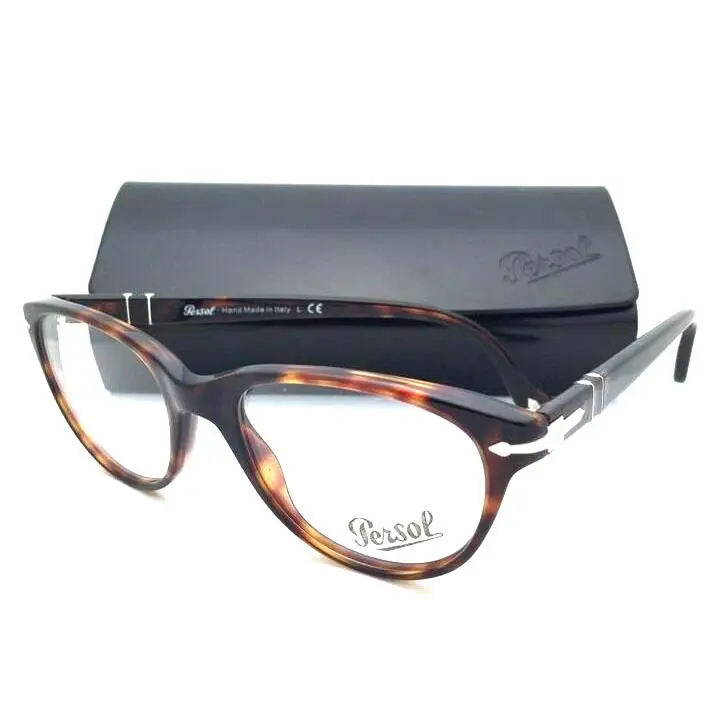 Persol Rx-able Eyeglasses 3036-V 24 50-19 140 Havana Tortoise Frame w/ Clear