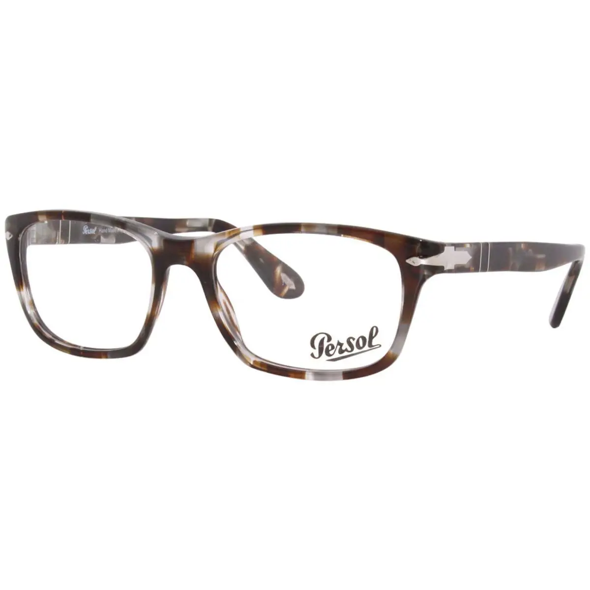 PO3012V 1124 54 Eyeglasses Frame Men`s Striped Brown/smoke Full Rim by Persol
