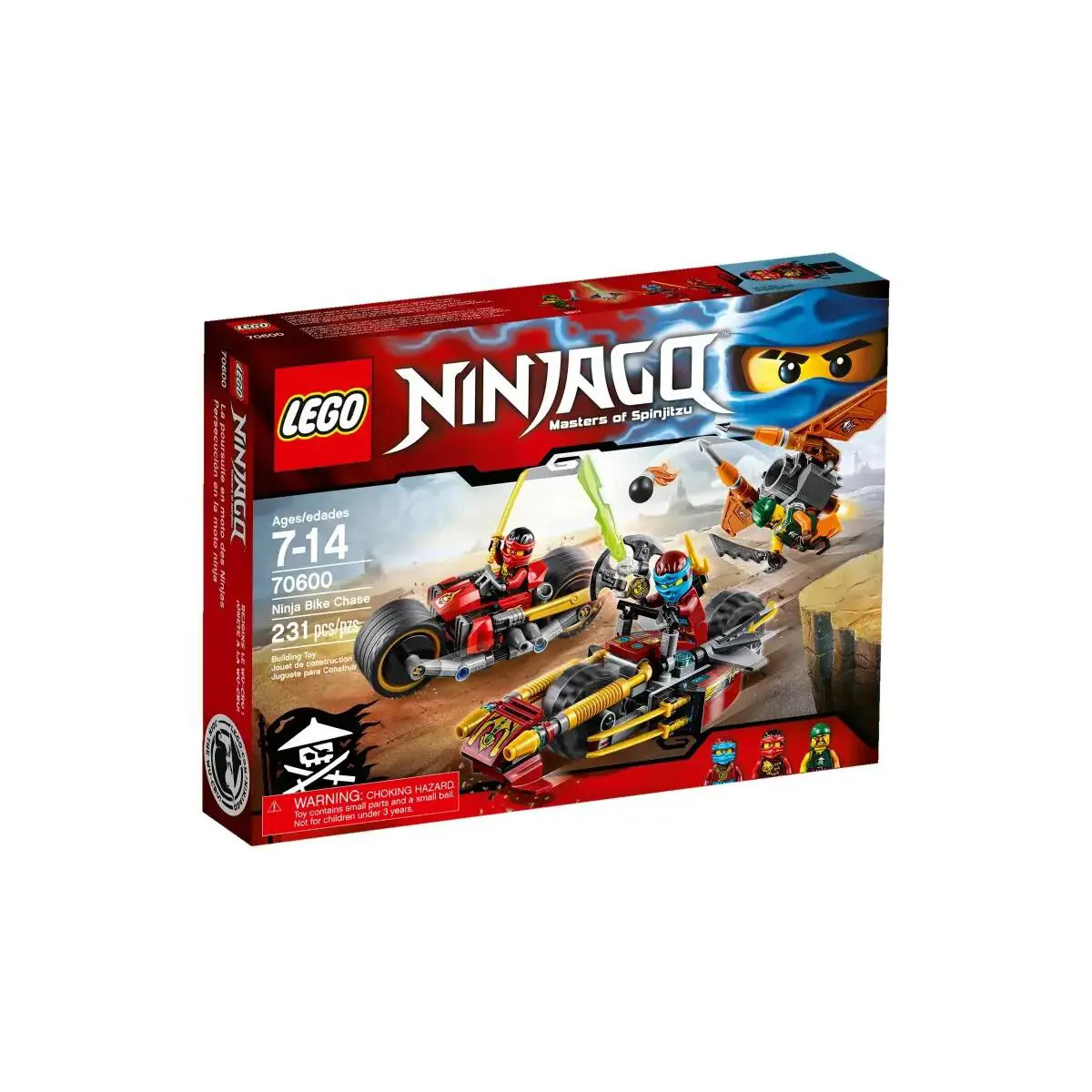 Lego Ninja Bike Chase 70600 Ninjago Minifigure Building Set