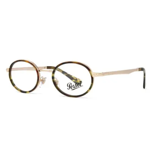 Persol Eyeglasses Men`s Bronze Tortoise Oval Frames 48mm PO2452V-1076
