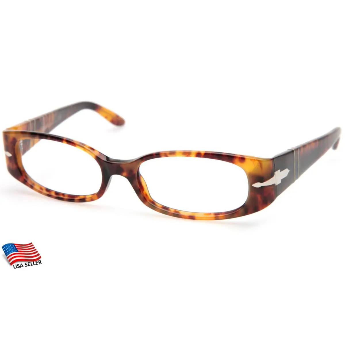 Persol 2854-V 108 Havana Eyeglasses Frame 50-16-135mm Lenses Missing Italy