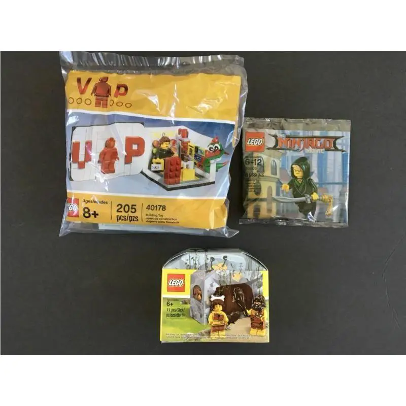 3 Lego Sets Vip Promo 40178 Ninjago 30609 Caveman 5004936