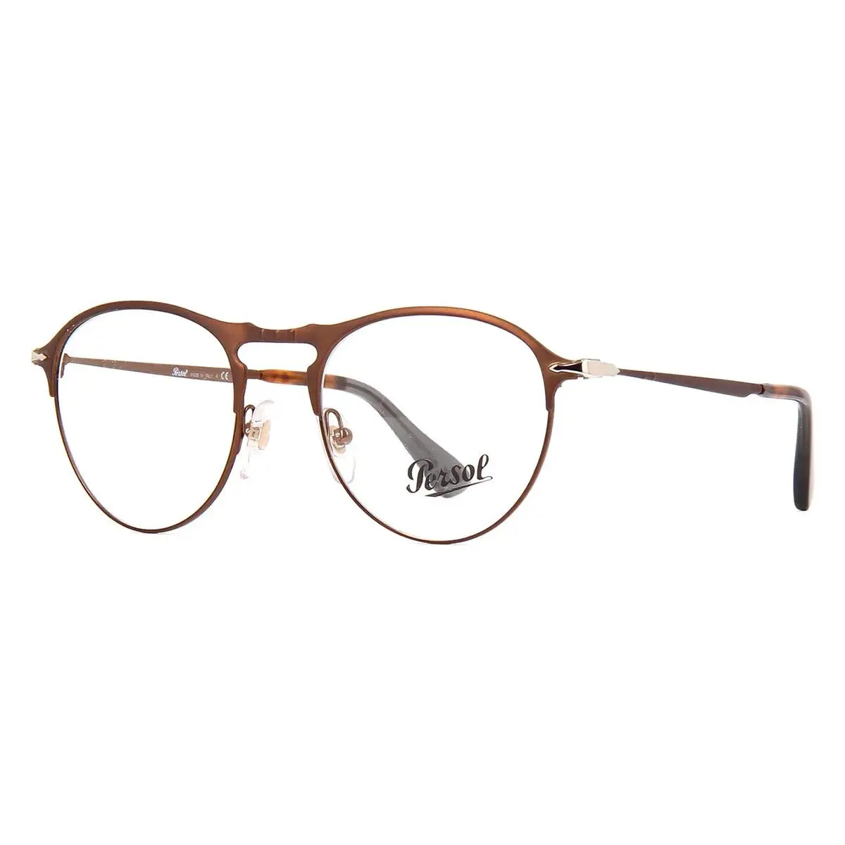 Persol Eyeglasses Frames 7092V 1072 Satin Brown Men`s 48mm