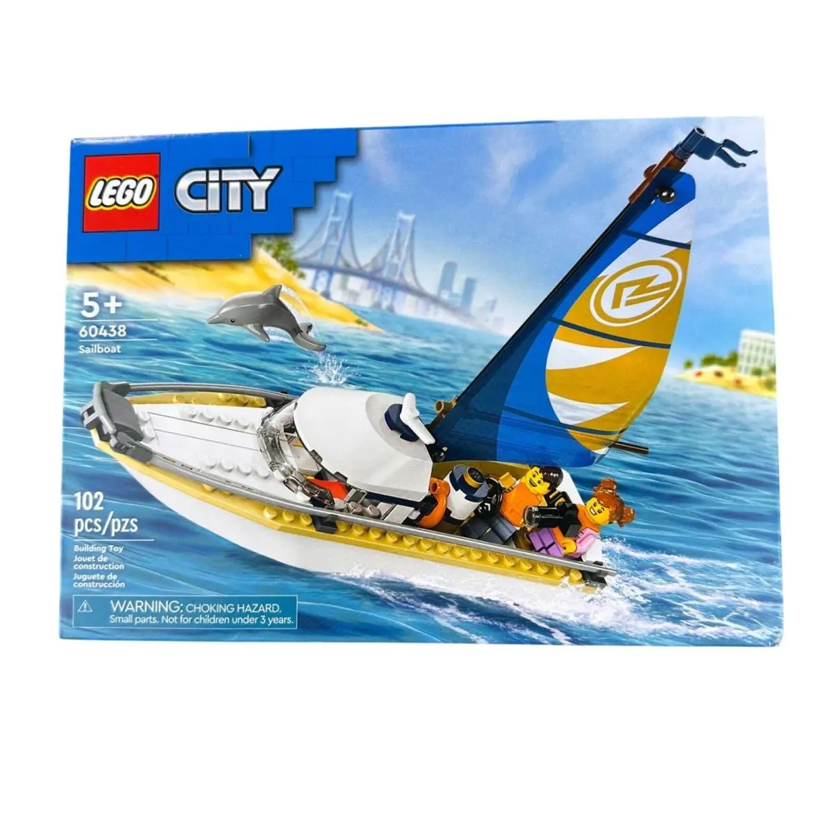 Lego City Sailboat Set 60438 5+ 102 Pcs Building Toy Retired