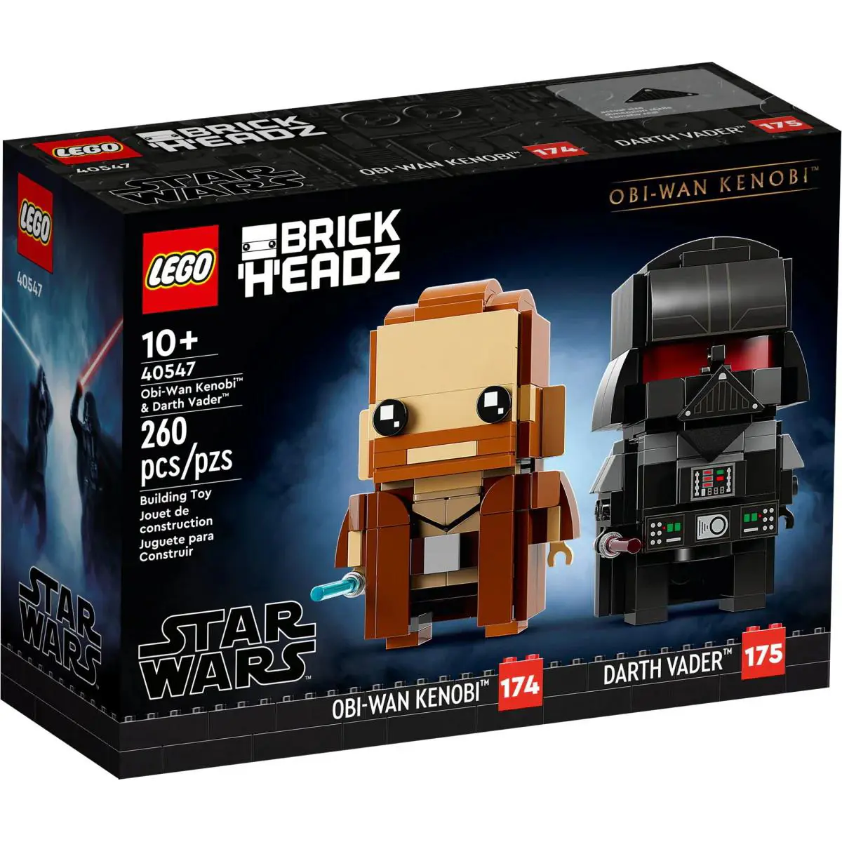 Lego Brickheadz: Star Wars - Obi-wan Kenobi Darth Vader - 260 Piece Building K