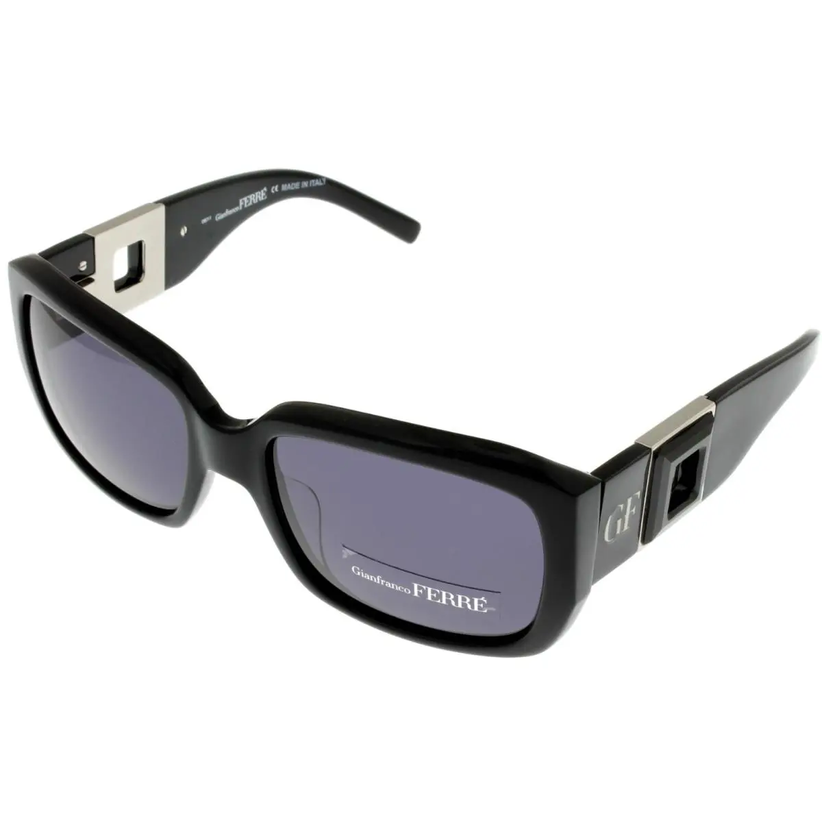 Sunglasses Women Black Grey Rectangular GF87701 by Gianfranco Ferre