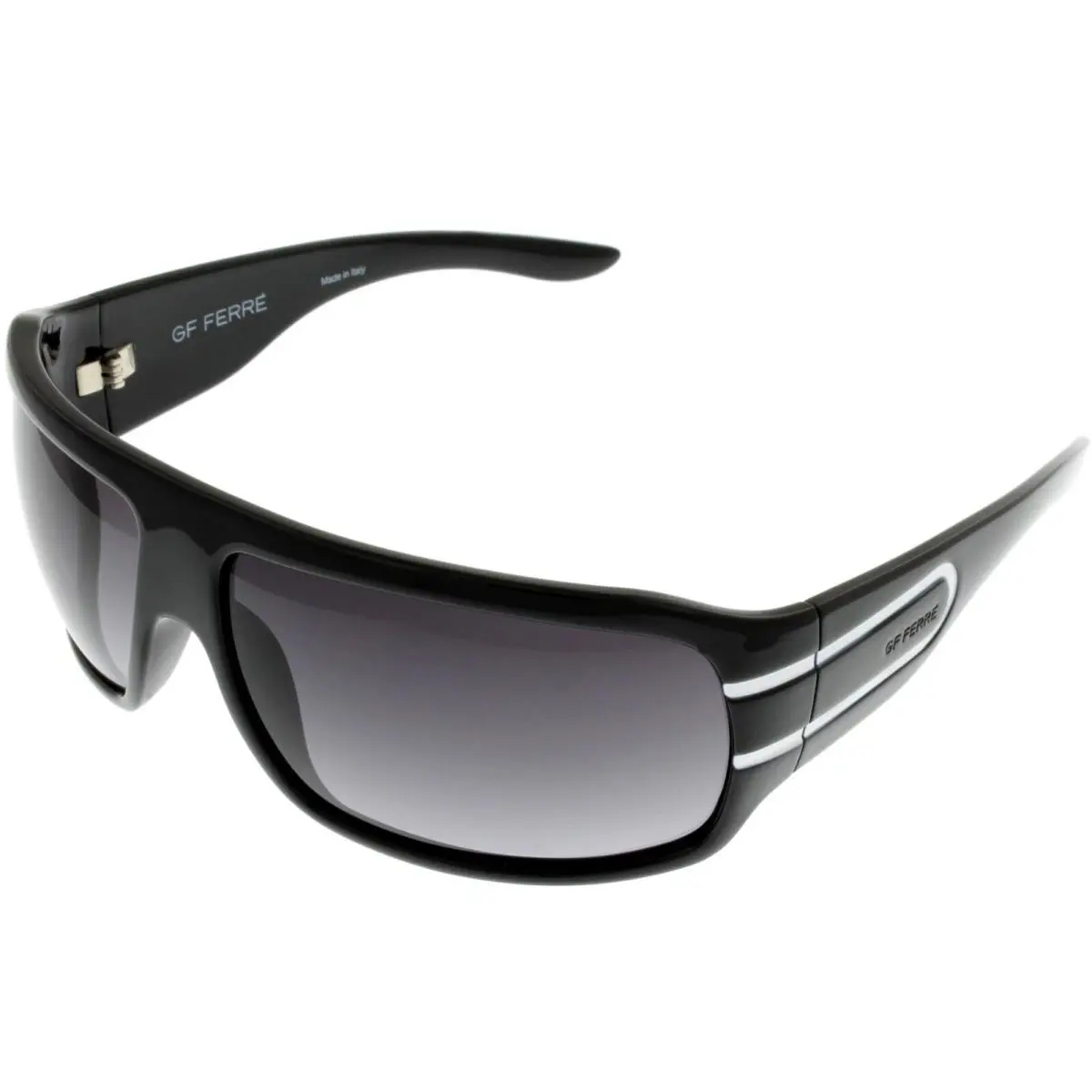 Sunglasses Unisex Black Gray Wrap FF692 01 Designer by Gianfranco Ferre