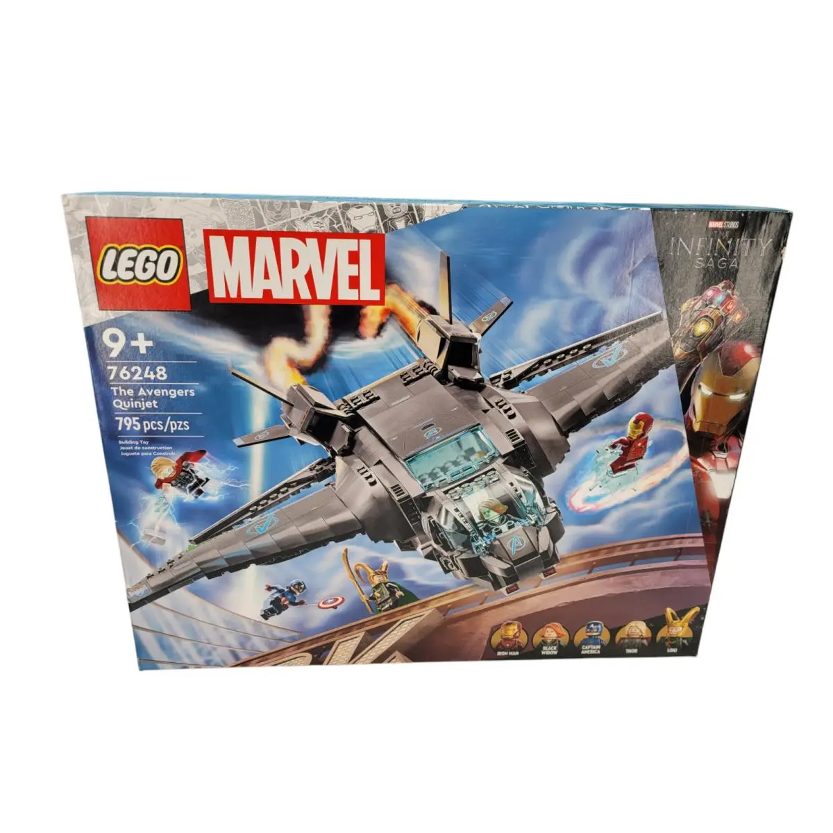 Lego 76248 Marvel The Avengers Quinjet Iron Man Thor Loki