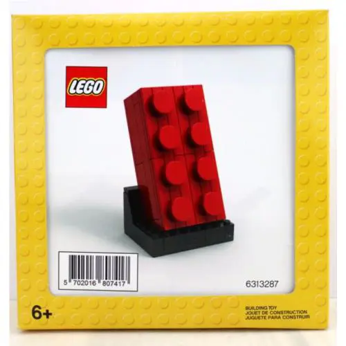 Lego Promo 6313287 2X4 Red Brick Lego Building Toy Misb - Red