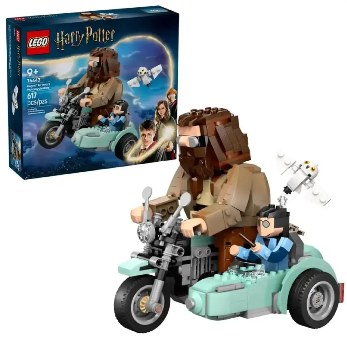 Lego 6526343 Harry Potter Hagrid Harry`s Motorcycle Ride Building Toy 76443