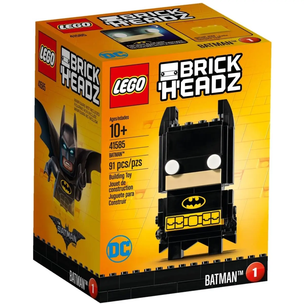 Lego Brickheadz 41585 Batman 41586 Batgirl 41588 Joker - 3 Sets - DC Comics