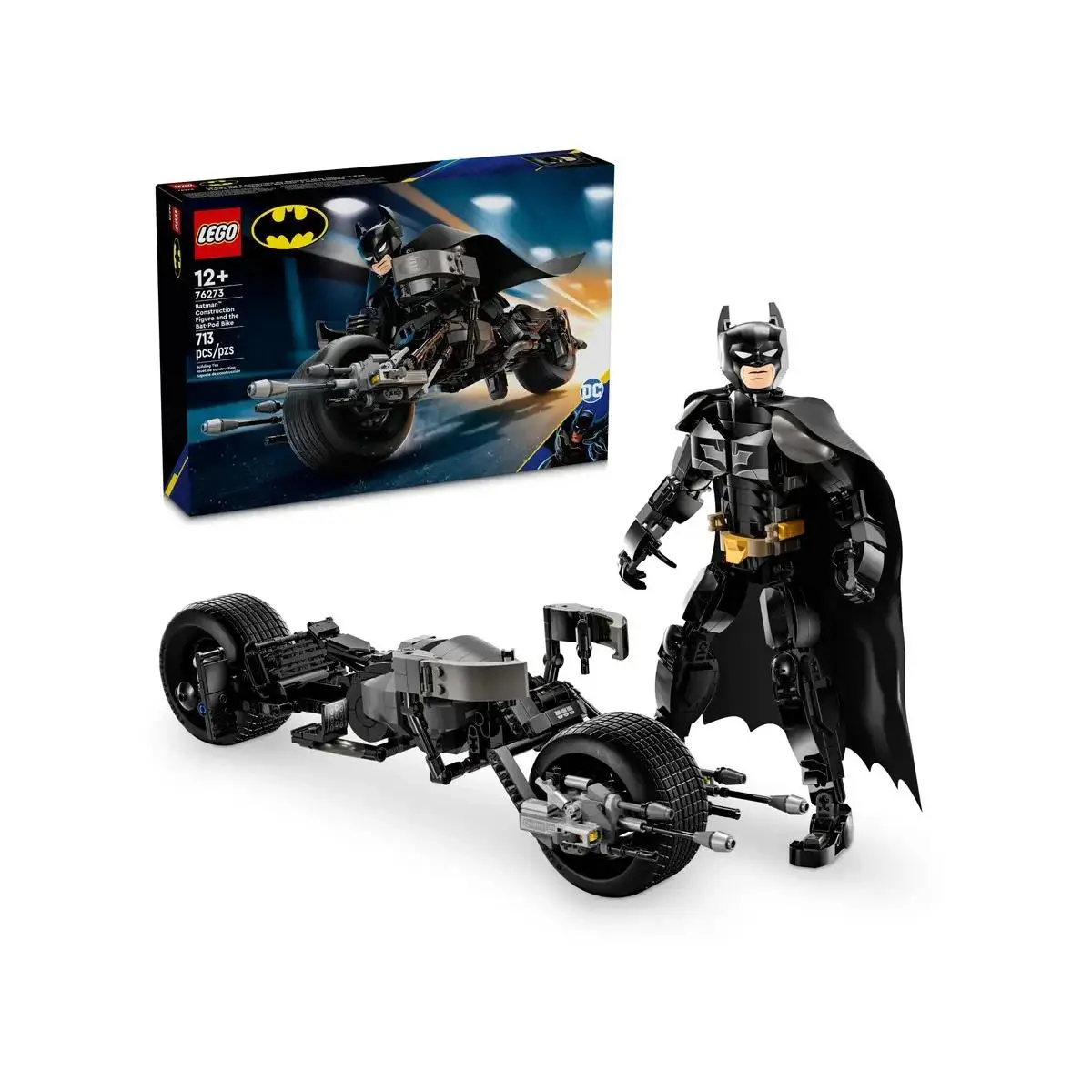 Lego Super Heroes: Batman Construction Figure and The Bat-pod Bike 76273 Retired