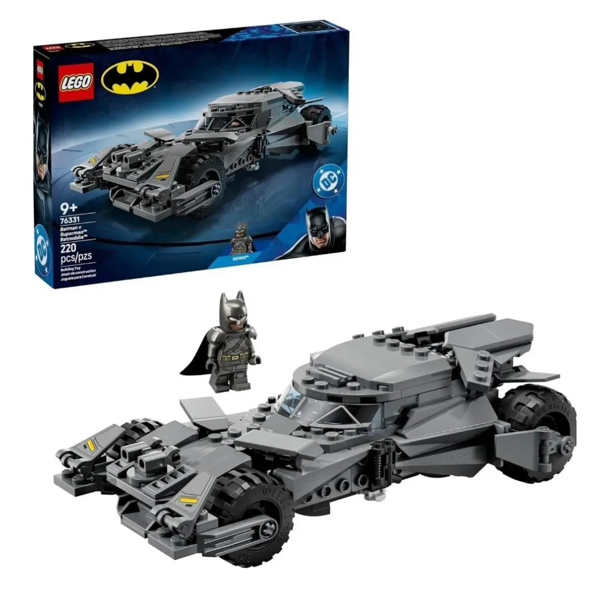 Lego DC 76331 Batman vs Superman Batmobile In Hand with In Game Content