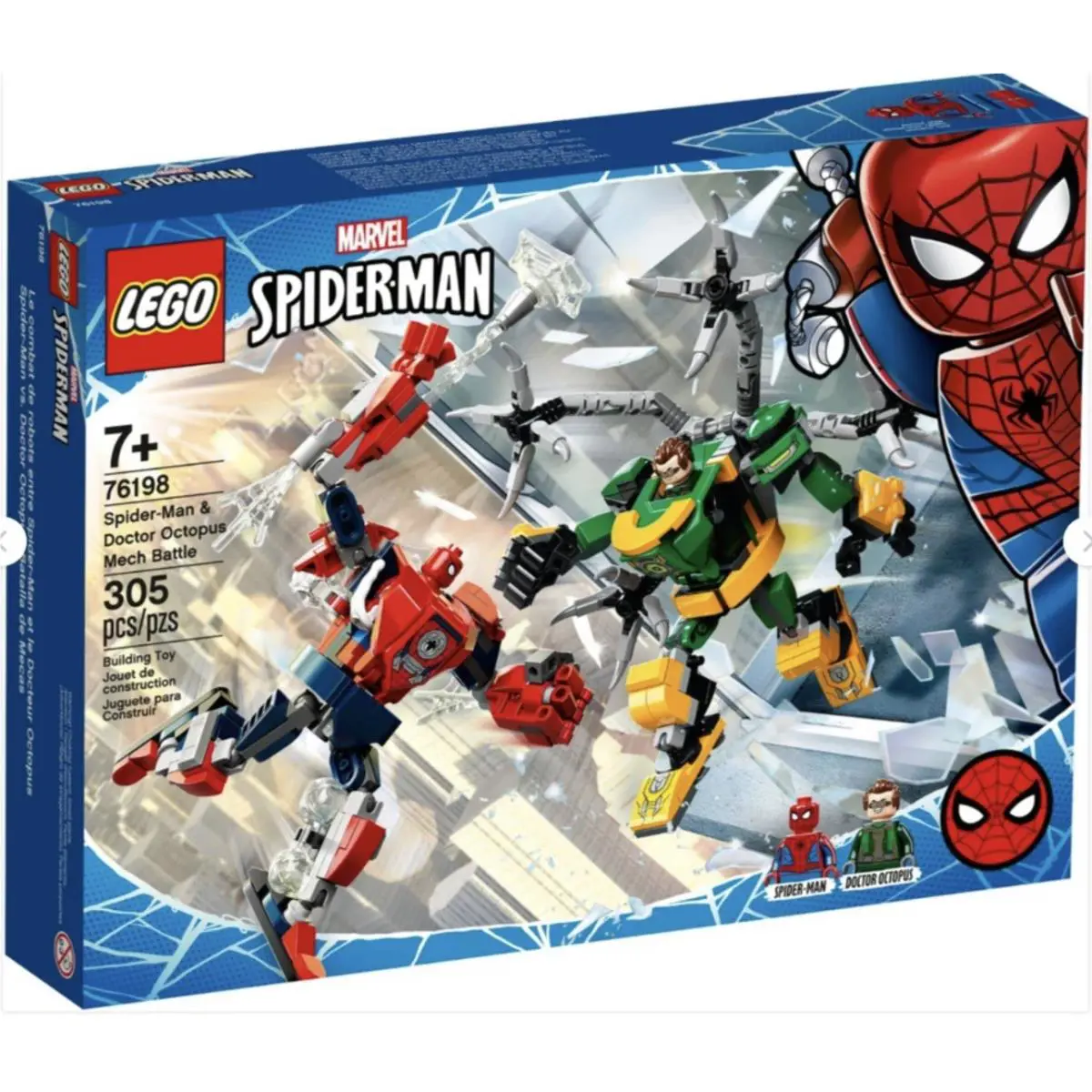 Lego Marvel Spider-man Doctor Octopus Mech Battle 76198