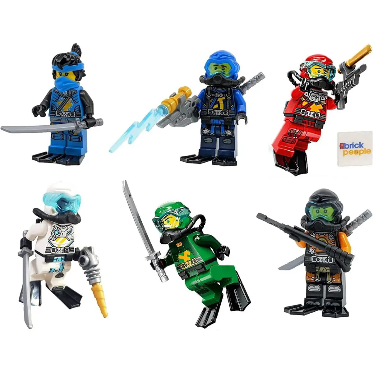 Lego Ninjago Combo Foil Pack Set Seabound Minifgures Lloyd Jay Cole Zane Kai Nya
