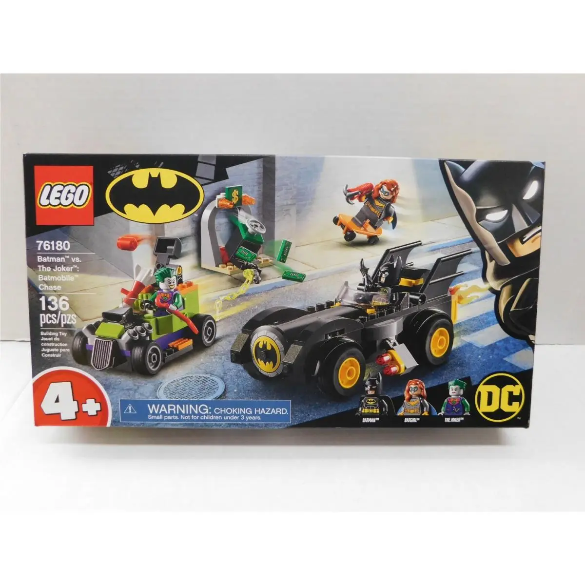 Lego Batman Vs. The Joker Batmobile Chase Box Number 76180 Piece 136
