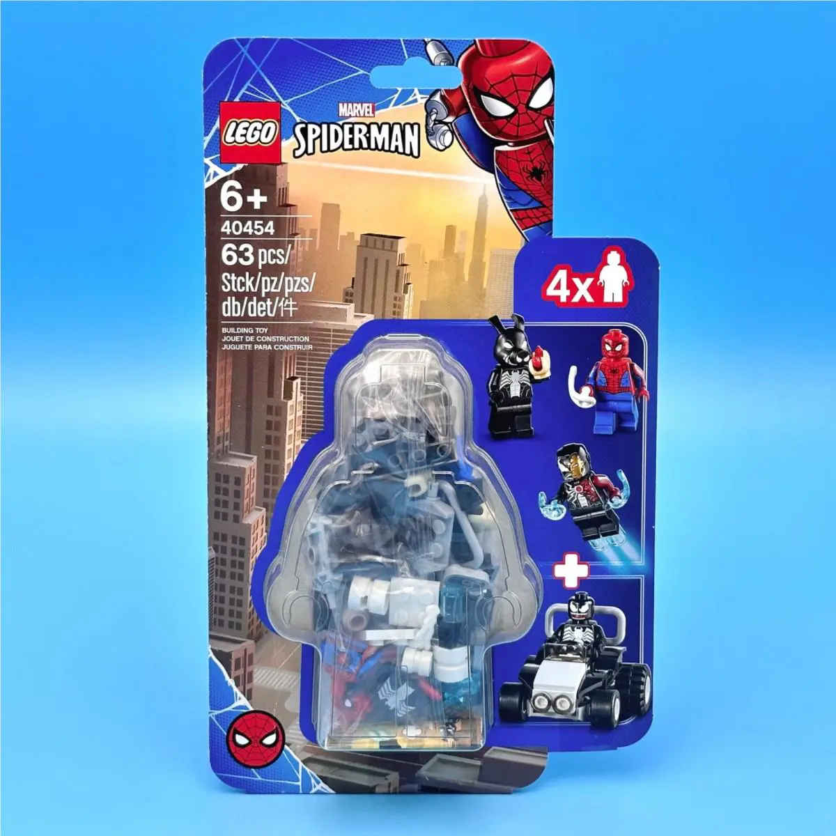 Lego Marvel Spider-man vs Venom Iron Man Venom Pork Grind 4 Minifigures 40454
