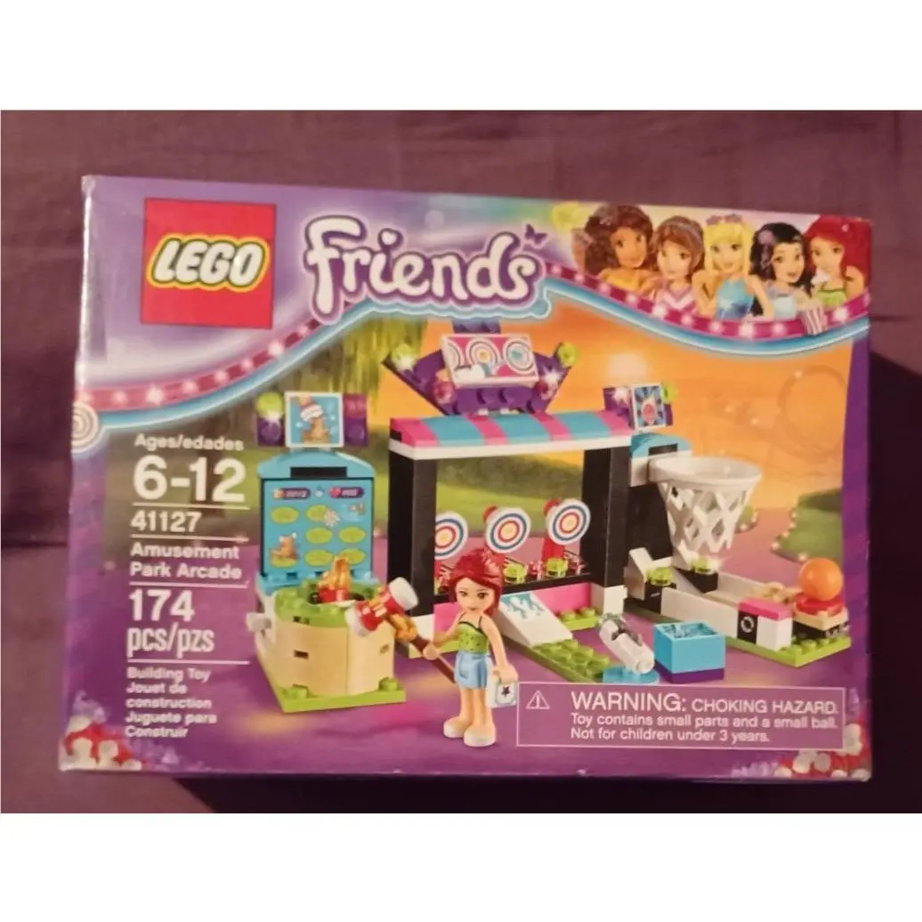 Lego Friends Amusement Park Arcade Set 41127 W Mia Fig Retired