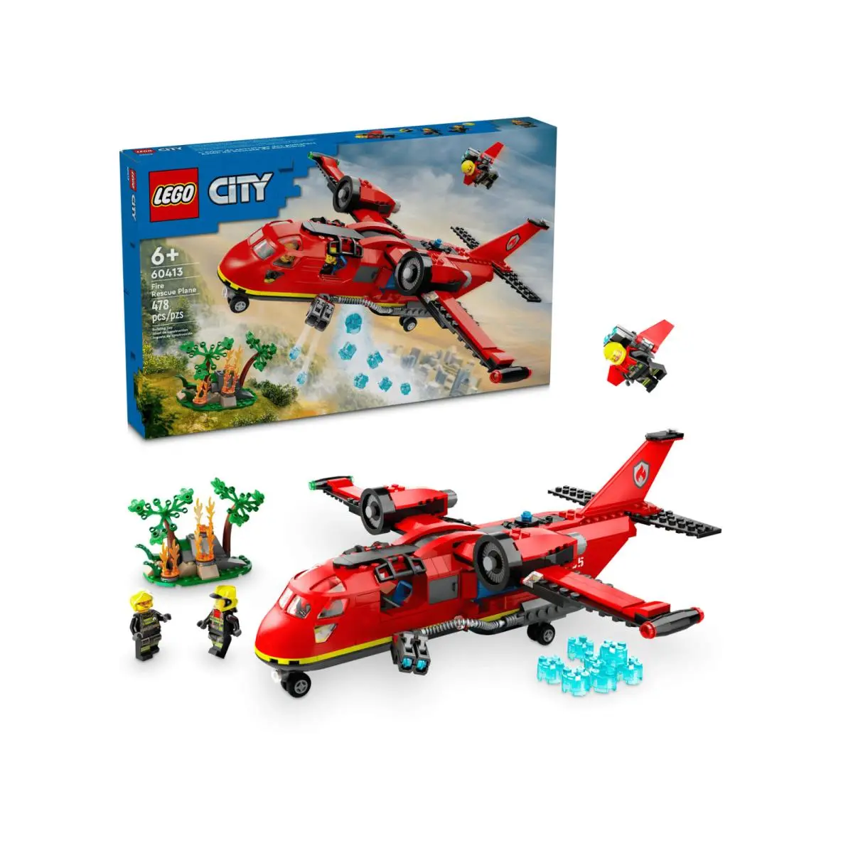 Lego City Fire Rescue Plane 60413 Retired Set