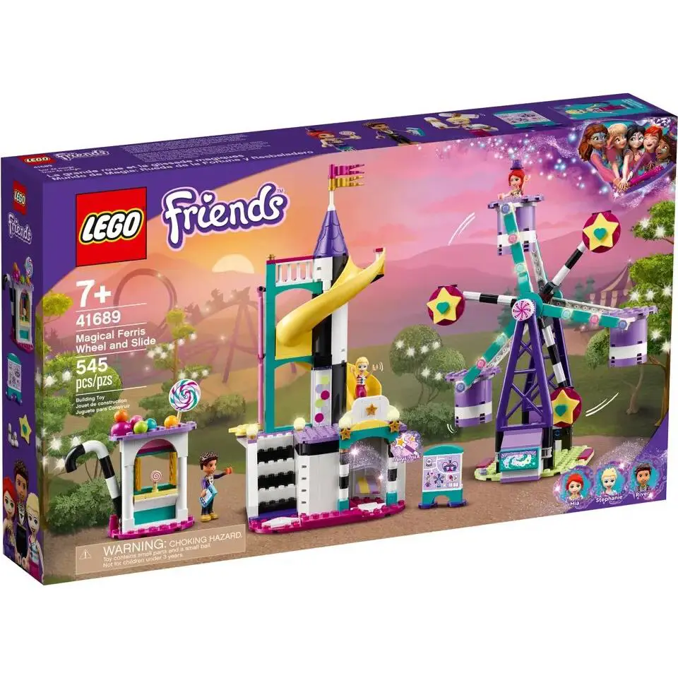 Lego Magical Ferris Wheel and Slide 41689 Friends Minifigure Building Set