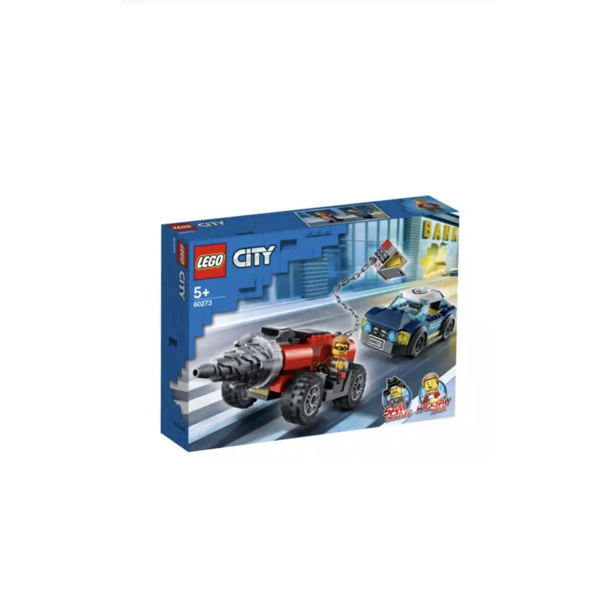Lego 60273 City Police Driller Chase Building Kit with Box